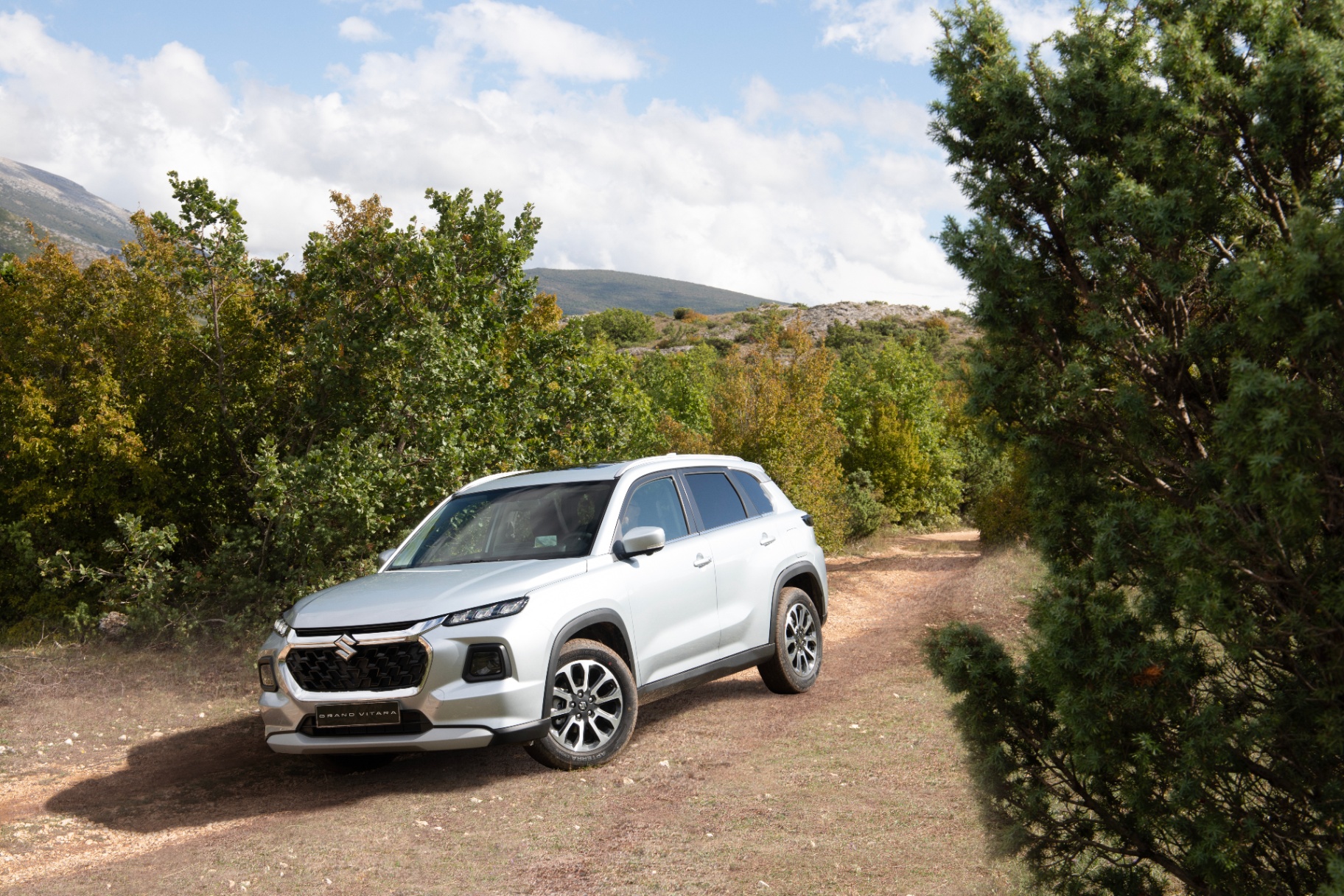 Suzuki Grand Vitara — منظر جانبي في الطبيعة